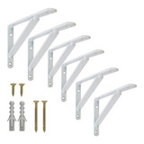 Mão Francesa 30 Cm Reforçada - 6 Un Suporte Para Prateleira