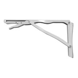 Mão Francesa Dobrável Desicon Par 41cm Tampo De Mesa Branco