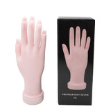 Mão Para Treino Manicure Silicone Unhas