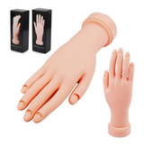 Mão Postiça Para Treino Manicure Silicone Unhas Gel Ded