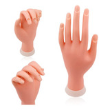 Mão Silicione Treinamento Unha Dedo Articulada