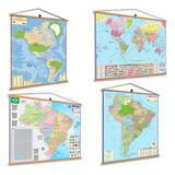 Mapa Brasil Mundi Americas Banner Pendurar