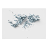Mapa De Relevo Das Ilhas Malvinas - Topográfico - Tamanho A2
