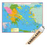 Mapa Grécia No Século V A.c. Antiga Guerra Greco-pérsica Poster História Geografico