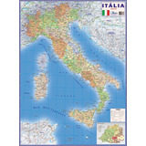 Mapa Itália Politico Rodoviário Gigante 120