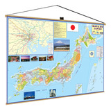 Mapa Japão Politico Rodoviário Banner Geográfico