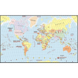 Mapa Mundi Bilíngue Mapas Escolares