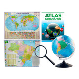 Mapa Mundi + Brasil + Atlas