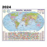 Mapa Mundi Mundo Politico Escolar 120