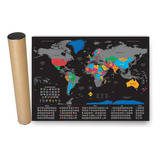 Mapa Mundi Raspadinha Mapa De Raspar Original Scratch Map
