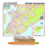 Mapa Parcial Cidade De Salvador - Ba - 120cm X 90cm Enrolado
