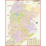 Mapa Político Gigante Da Cidade Município
