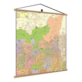 Mapa São Paulo Região Zona Norte 1 Parcial Banner Poster Geográfico