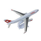 Maquete Boeing 737 - Swissair Bianch