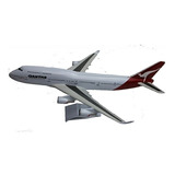 Maquete Boeing 747-400 Qantas Bianch