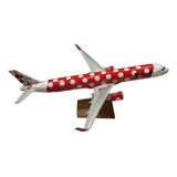 Maquete De Aviao A-321 Azul Minney 45 Cm