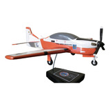 Maquete Do Avião T-27 Tucano Miniatura Madeira Barata Oferta