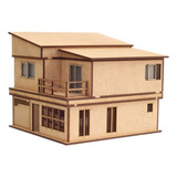 Maquete Escolar Casa Sobrado 1:43