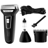Máquina Barbear Shaver Kemei 3 Em 1 Nariz Barba Corpo Km6558