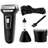 Máquina Barbear Shaver Kemei 3 Em 1 Nariz Barba Corpo Km6558