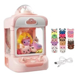 Maquina Caça Níquel Brinquedo Infantil De Garras C/ Bichinho