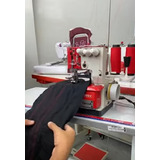 Maquina Costura Semi-industrial Base Plana Vermelha