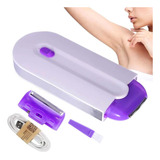 Máquina De Barbear Feminina Aparelho Laser Cor Branco