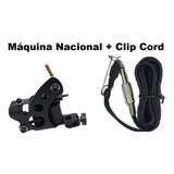 Máquina De Bobina Tatuagem/tattoo + Brinde + Cabo Clip Cord 