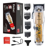 Máquina De Cortar Cabelo Profissional Transparente Km-ng 203 Cor Transparente Voltagem 110v/220v