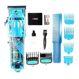 Máquina De Cortar Cabelo Wmark Ng 408 Azul Bivolt