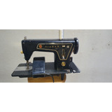 Maquina De Costura Antiga Singer Com Motor Funcionando 