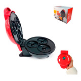 Máquina De Donuts Mini Faz 3 Rosquinhas Confeitaria Waffle 110v 220v