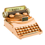 Máquina De Escrever Laranja Claro 10.5x17x17cm
