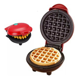 Máquina De Fazer Waffles Elétrico Profissional Antiaderente