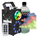 Máquina De Fumaça 9 Led Globo Mágico Jogo D Luz 700w Djs