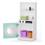 Maquina De Lavar Infantil Cor Menta 100% Mdf Lavanderia