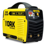 Maquina De Solda Inversora Kab 250 Amp Bivolt Mma Tig Tork Cor Amarelo/preto Frequência 50hz/60 Hz 127v/220v