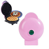 Máquina Fazer Waffle Mini Grill Panqueca Elétrica 110vou220v