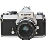 Máquina Fotográfica Nikomat Ftn + 50mm Revisada E Perfeita!!