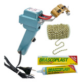 Maquina Frisador Chinelos Sandália Eva 220v Strass Cola Kit