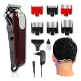 Máquina Kemei De Cortar Cabelo Sem Fio Km-2600 Recarregável 