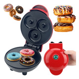 Máquina Mini Donuts 3 Rosquinhas Confeitaria Waffle Furos