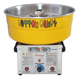 Máquina P/ Algodão Doce Semi Profissional Amarelo + Brinde