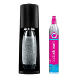 Máquina Para Gaseificar Água Sodastream Terra Preta+cilindro