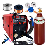 Maquina Solda Mig 255 Bivolt Completa Cilindro Tocha Tig Usk