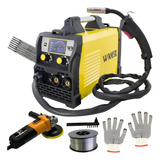 Máquina Solda Mig Multiprocesso 160 S/ Gás 220v + Acessórios