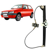 Máquina Vidro Uno 2 Portas Dianteira Manual Lado Esquerdo