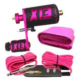 Máquina X13 Rosa+pedal+cabo Rca+ Protetor De