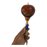Maraca Indio Cabaça Artesanal Indígena Brinde 1 Cachimbo