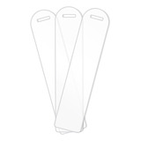 Marca Pagina Livros Acrilico Kit 10 Unidades Cor Transparente Liso